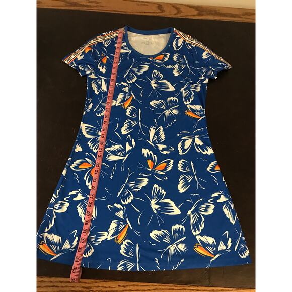 Adidas x FARM Rio Butterfly Print Dress - Size Medium - Picture 7 of 10